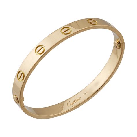 cartier love bracelet yellow gold replica 18k|cartier love bracelet no diamonds.